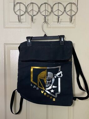 Las Vegas Themed Black Crossbody Sling Bag